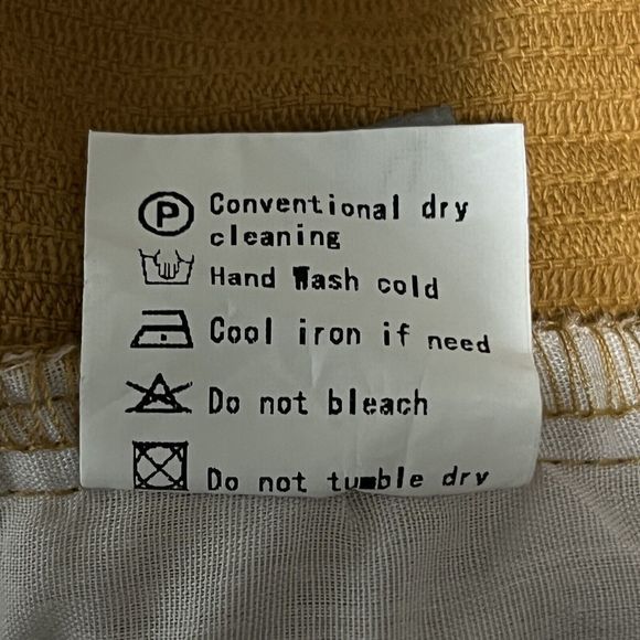 Mustard Corduroy Double Pleated Pants Women’s XL 30 Classiccore Academia Y2K - Picture 16 of 17